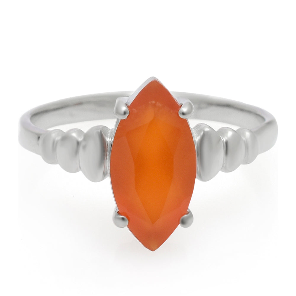 Silberring mit rotem Achat 1 
