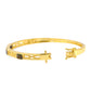 Goldplattiertes Silberarmband mit äthiopischem Opal aus Lega Dembi