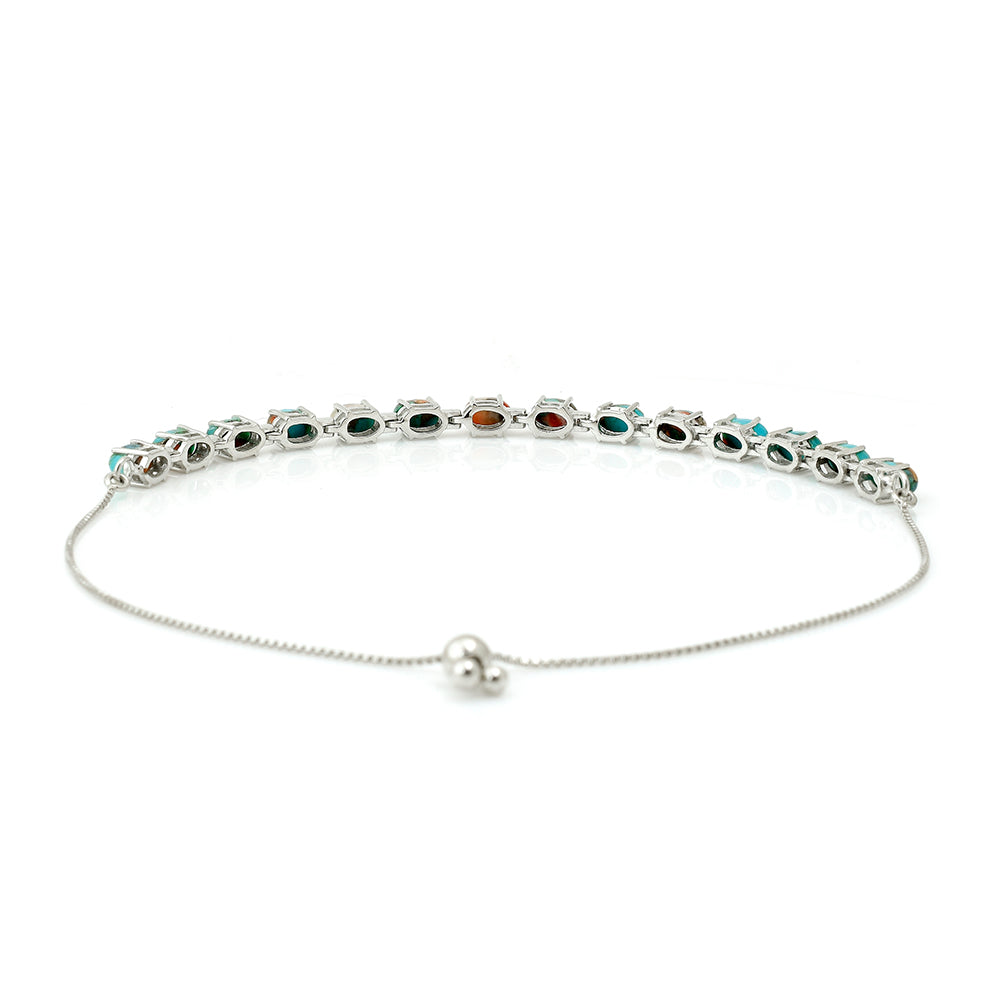 Silberarmband mit Austerntürkis 4 