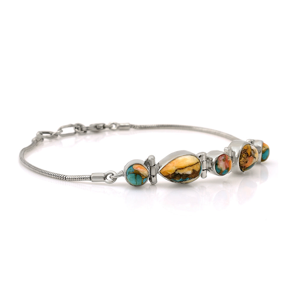 Silberarmband mit Austerntürkis 2 