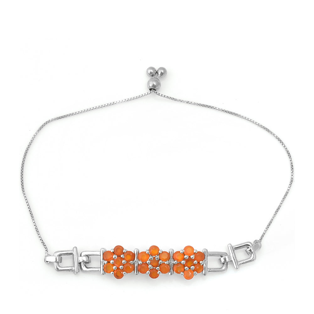 Silberarmband mit rotem Achat 4 