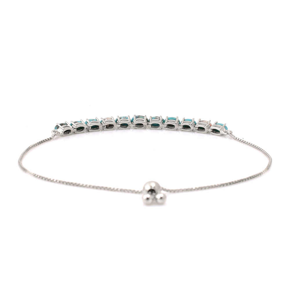 Silberarmband mit Austerntürkis 4 