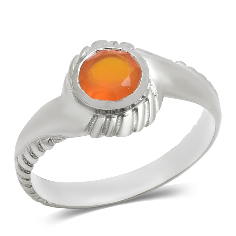 Silberring mit rotem Achat 2 
