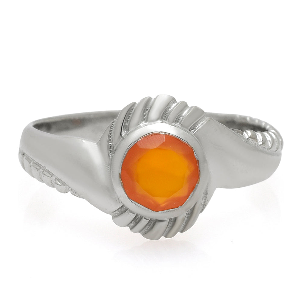 Silberring mit rotem Achat 1 