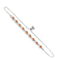 Silberarmband mit rotem Achat