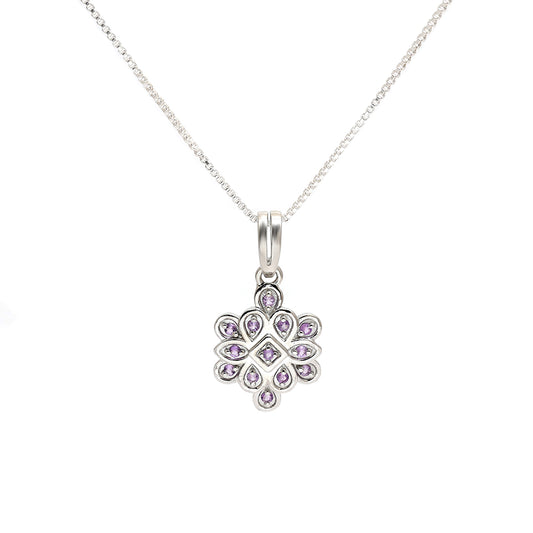 Silberanhänger mit brasilianischem Amethyst