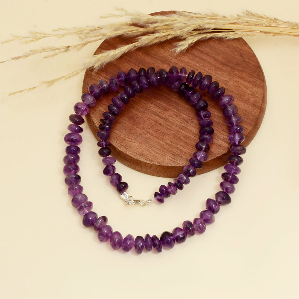 Silberarmband mit brasilianischem Amethyst 1 
