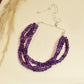 Silberhalskette mit brasilianischem Amethyst