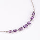 Silberhalskette mit brasilianischem Amethyst