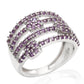 Silberring mit brasilianischem Amethyst