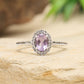 Silberring mit brasilianischem Amethyst und weißem Topas