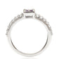 Silberring mit brasilianischem Amethyst und weißem Topas