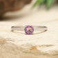 Silberring mit brasilianischem Amethyst