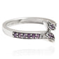Silberring mit brasilianischem Amethyst und weißem Topas