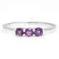 Silberring mit brasilianischem Amethyst