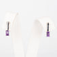 Silberohrringe mit brasilianischem Amethyst