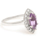 Silberring mit brasilianischem Amethyst und weißem Topas