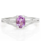 Silberring mit brasilianischem Amethyst