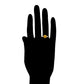 Ring aus goldplattierterr Legierung mit gelbem Emporia®-Kristall und weißem Emporia® Kristall