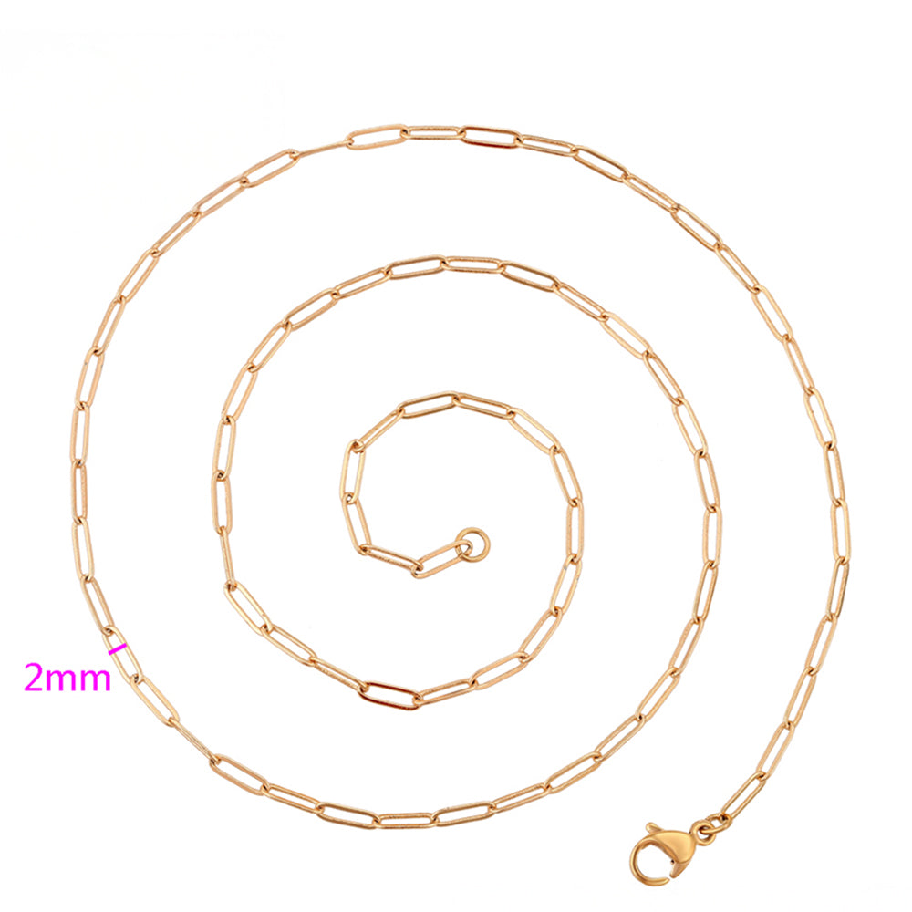 Halskette aus goldplattierter Legierung 3 