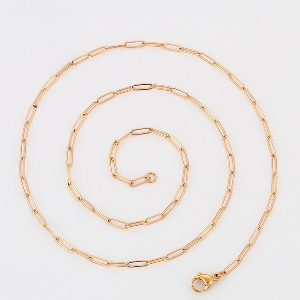 Halskette aus goldplattierter Legierung 4 