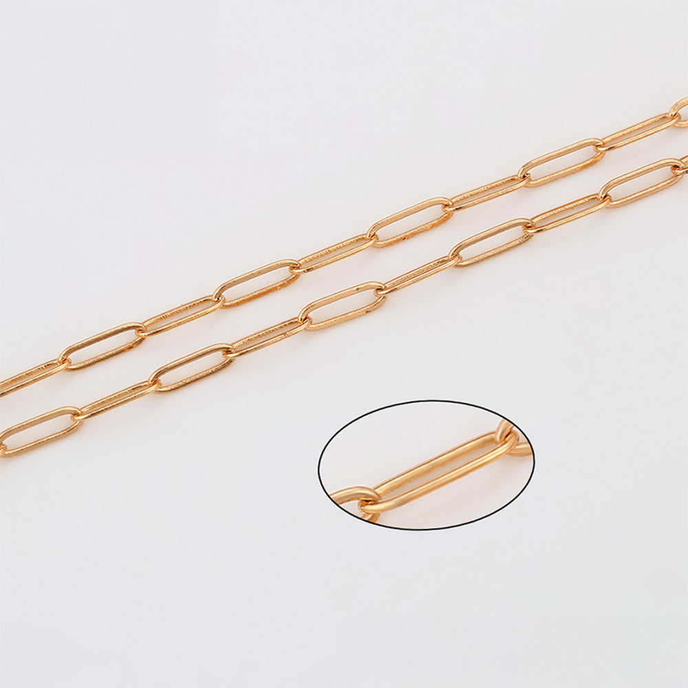 Halskette aus goldplattierter Legierung 5 
