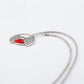 Halskette aus goldplattierter Legierung mit rotem Emporia®-Kristall