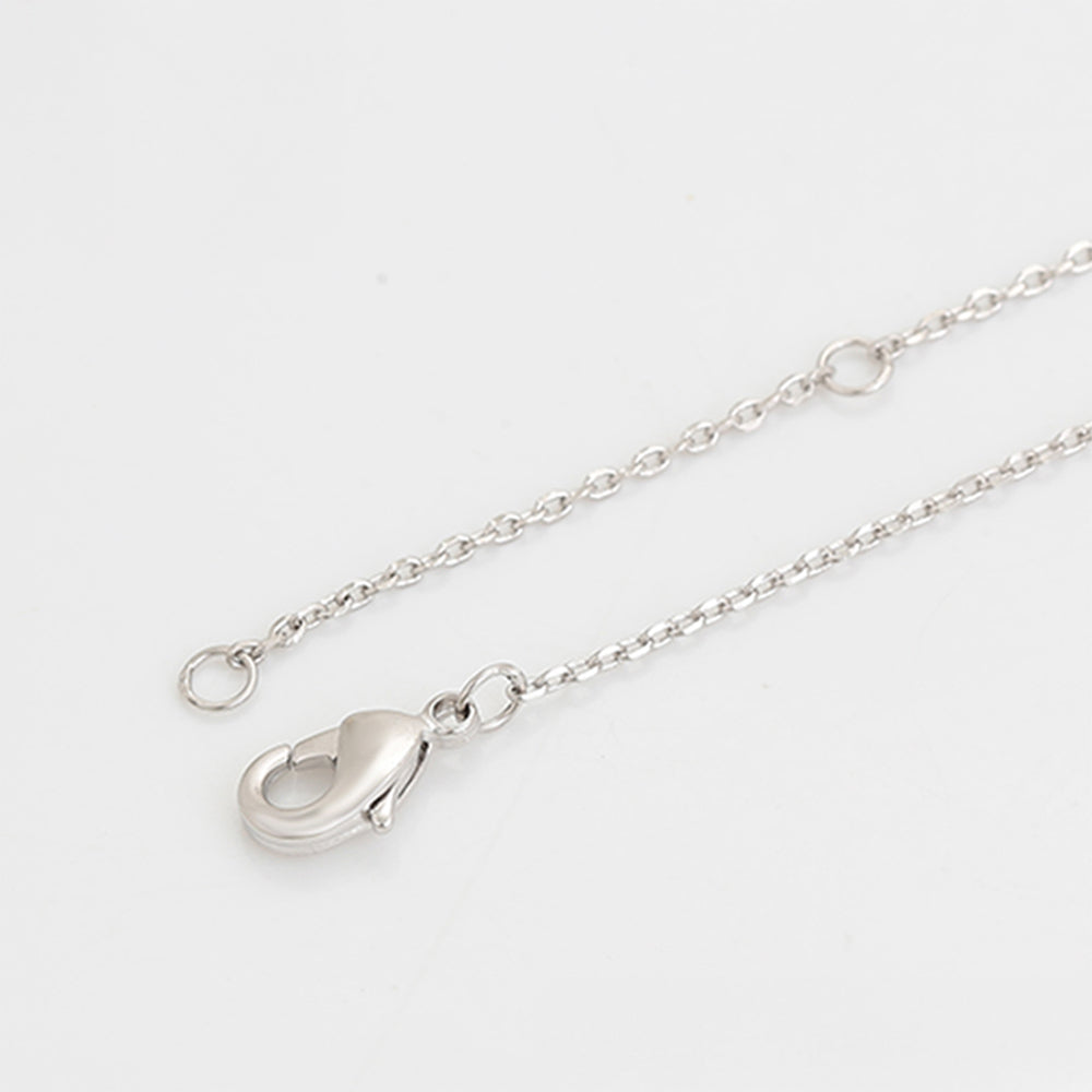 Halskette aus goldplattierter Legierung mit weißem Emporia® Kristall 4 