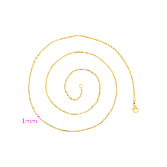 Halskette aus goldplattierter Legierung