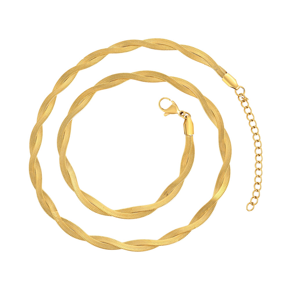 Halskette aus goldplattierter Legierung 2 