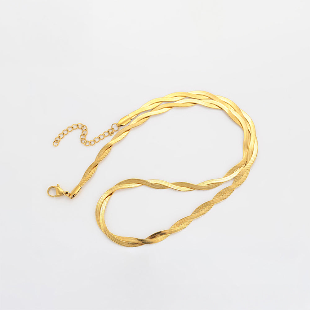 Halskette aus goldplattierter Legierung