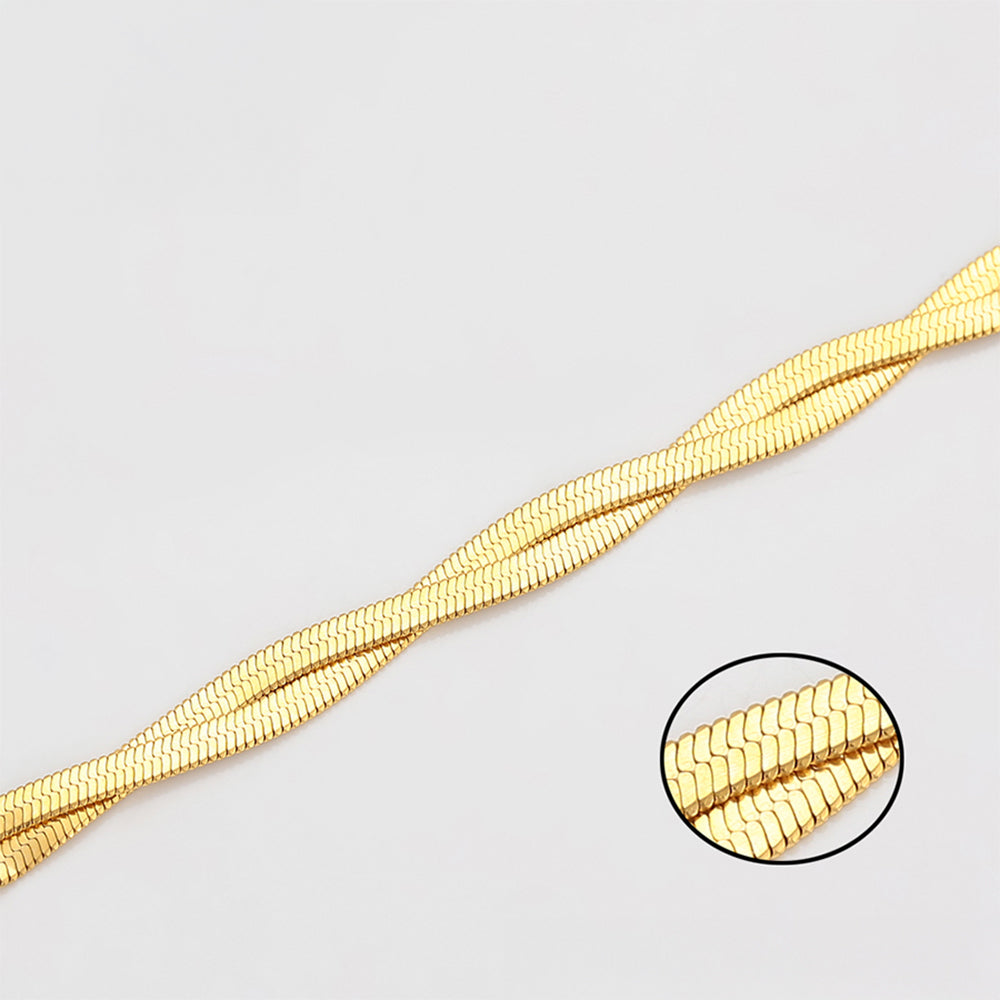 Halskette aus goldplattierter Legierung