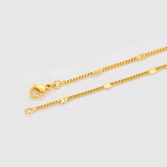 Halskette aus goldplattierter Legierung