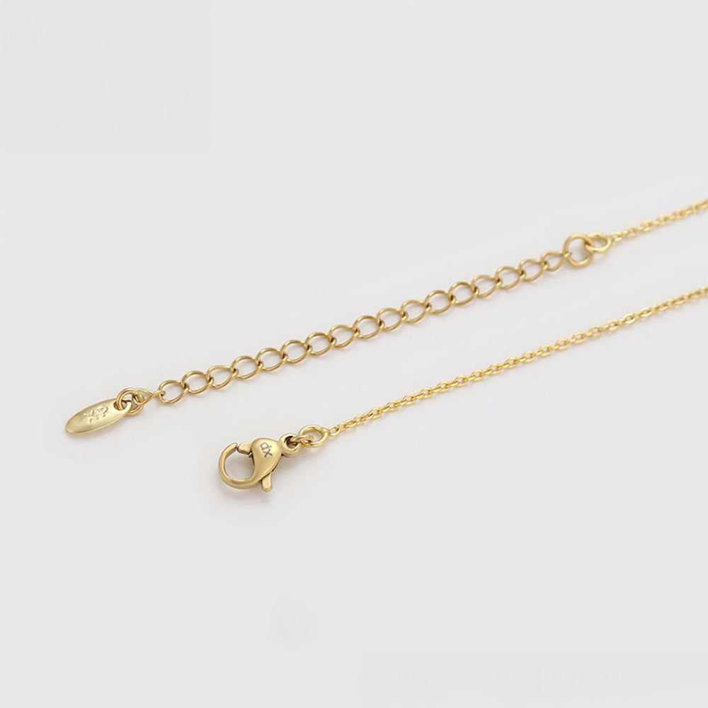 Halskette aus goldplattierter Legierung mit rotem Emporia®-Kristall und grünem Emporia® Kristall 4 