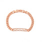 Armband aus goldplattiertesr Legierung mit weißem Emporia® Kristall