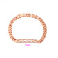 Armband aus goldplattiertesr Legierung mit weißem Emporia® Kristall