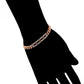 Armband aus goldplattiertesr Legierung mit weißem Emporia® Kristall