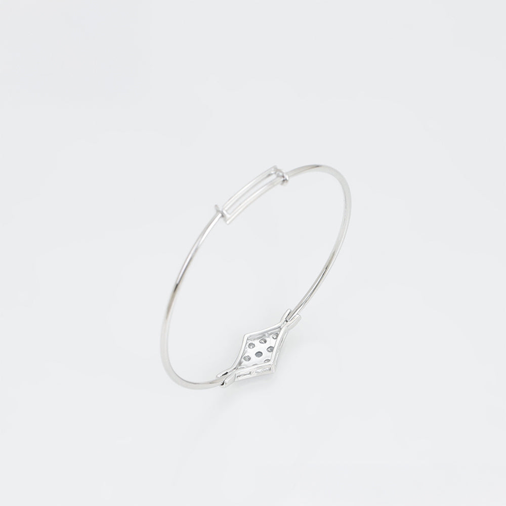 Armband aus goldplattiertesr Legierung mit weißem Emporia® Kristall