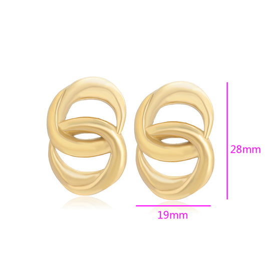 Ohrringe aus goldplattierter Legierung