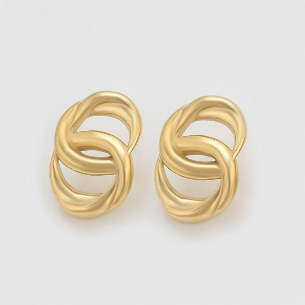 Ohrringe aus goldplattierter Legierung 3 