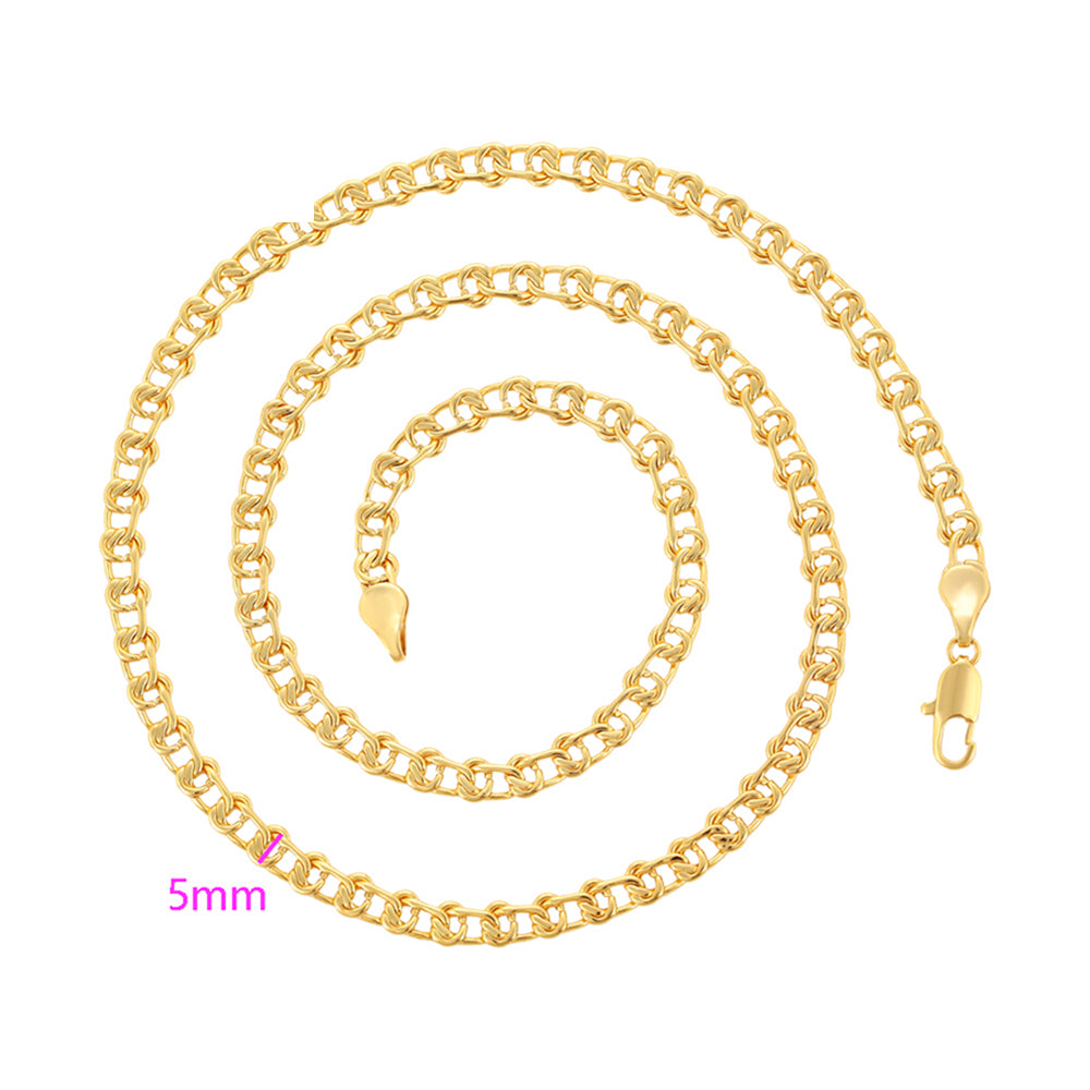 Halskette aus goldplattierter Legierung 3 