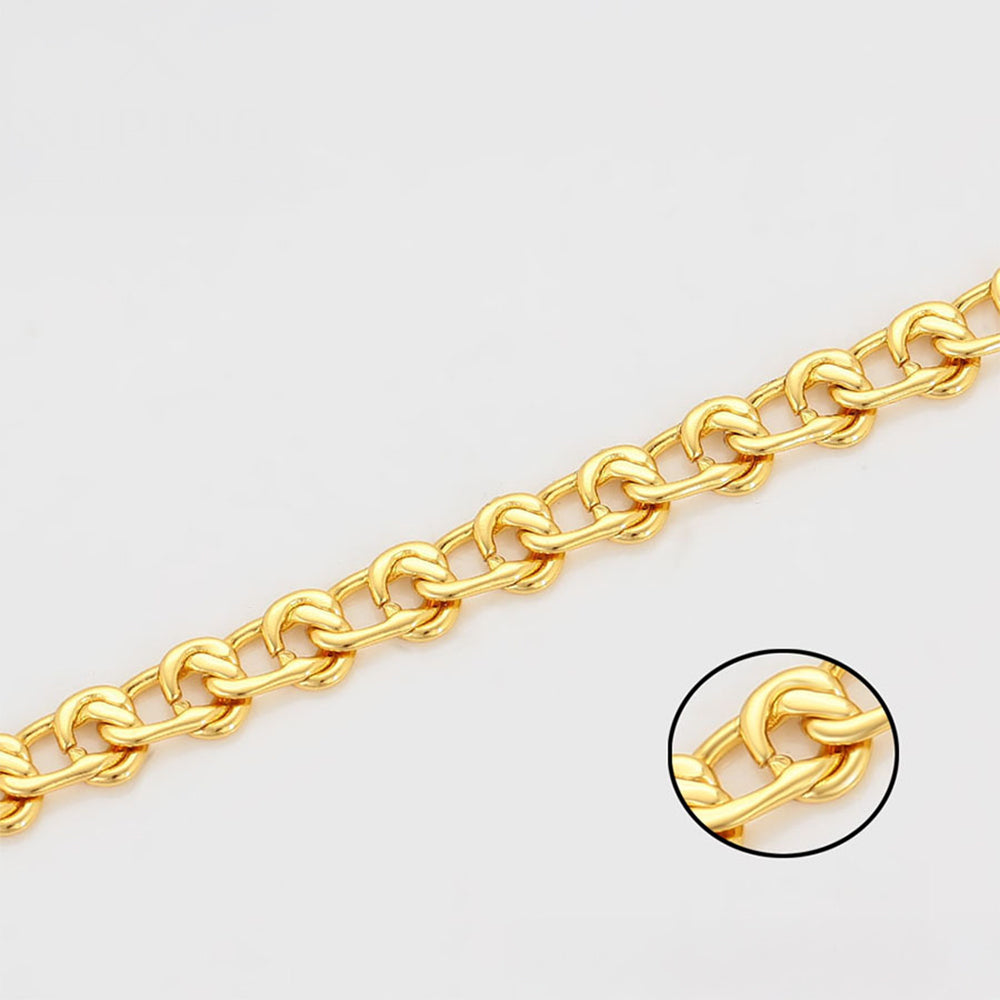 Halskette aus goldplattierter Legierung