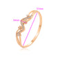Armband aus goldplattiertesr Legierung mit weißem Emporia® Kristall