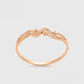 Armband aus goldplattiertesr Legierung mit weißem Emporia® Kristall