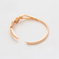 Armband aus goldplattiertesr Legierung mit weißem Emporia® Kristall