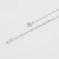 Halskette aus goldplattierter Legierung mit purpurfarbenem Emporia® Kristall und Glasperle