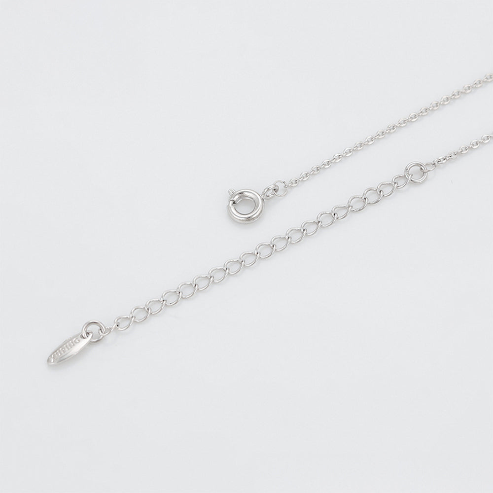Halskette aus goldplattierter Legierung mit purpurfarbenem Emporia® Kristall und Glasperle 7 