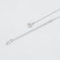 Halskette aus goldplattierter Legierung mit purpurfarbenem Emporia® Kristall und Glasperle