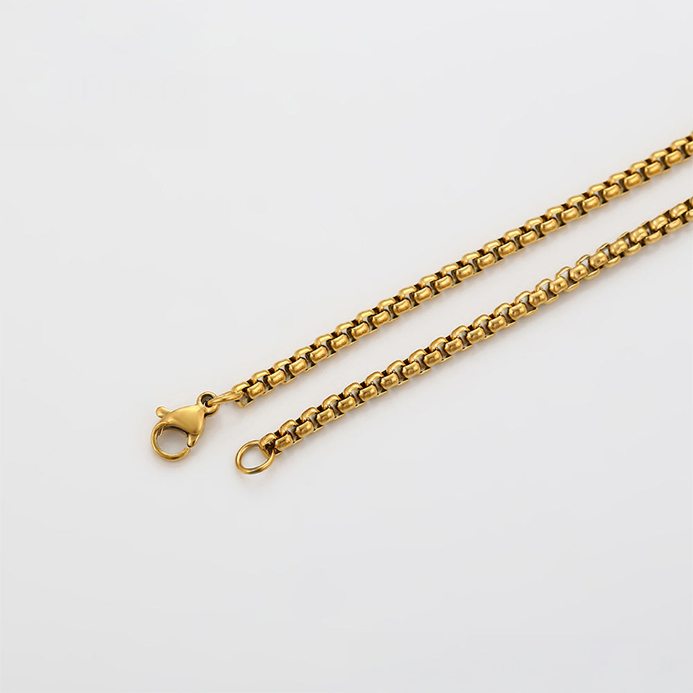 Halskette aus goldplattierter Legierung 8 