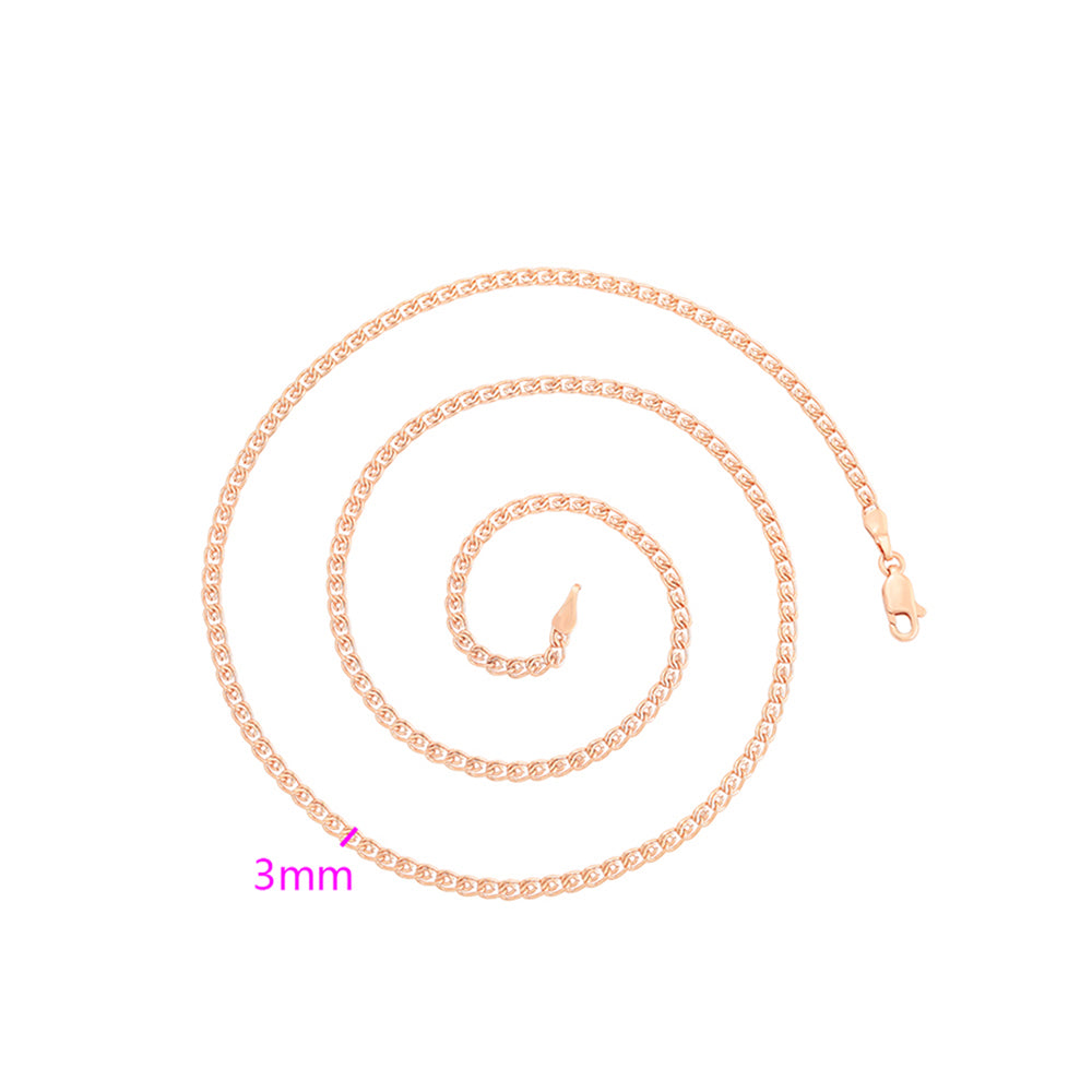 Halskette aus goldplattierter Legierung 3 